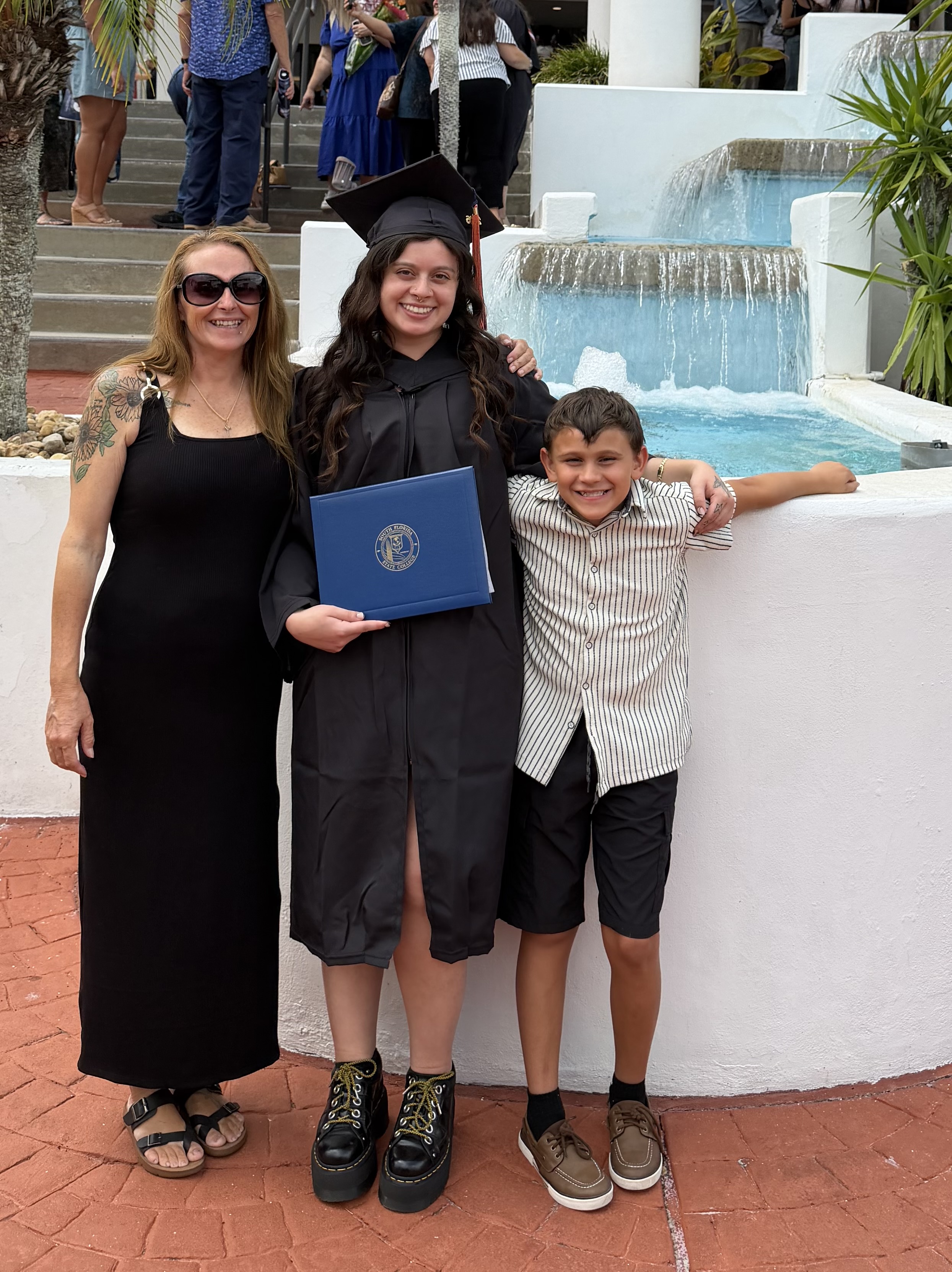 Tiffany with her daughter Jailyn and her son Gaige